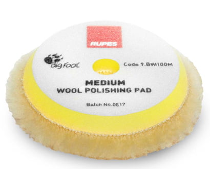 Rupes 9.BW180M Yellow Wool Polishing Pad Medium ø 150/170 mm