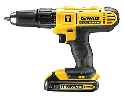 Dewalt 18V, 1.5Ah, 13mm Hammer Drill Driver (with 100 PCs Accessory Kit)