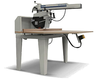 Scm Radial Arm Saw SR650 with 2 Support Roller Tables R006701