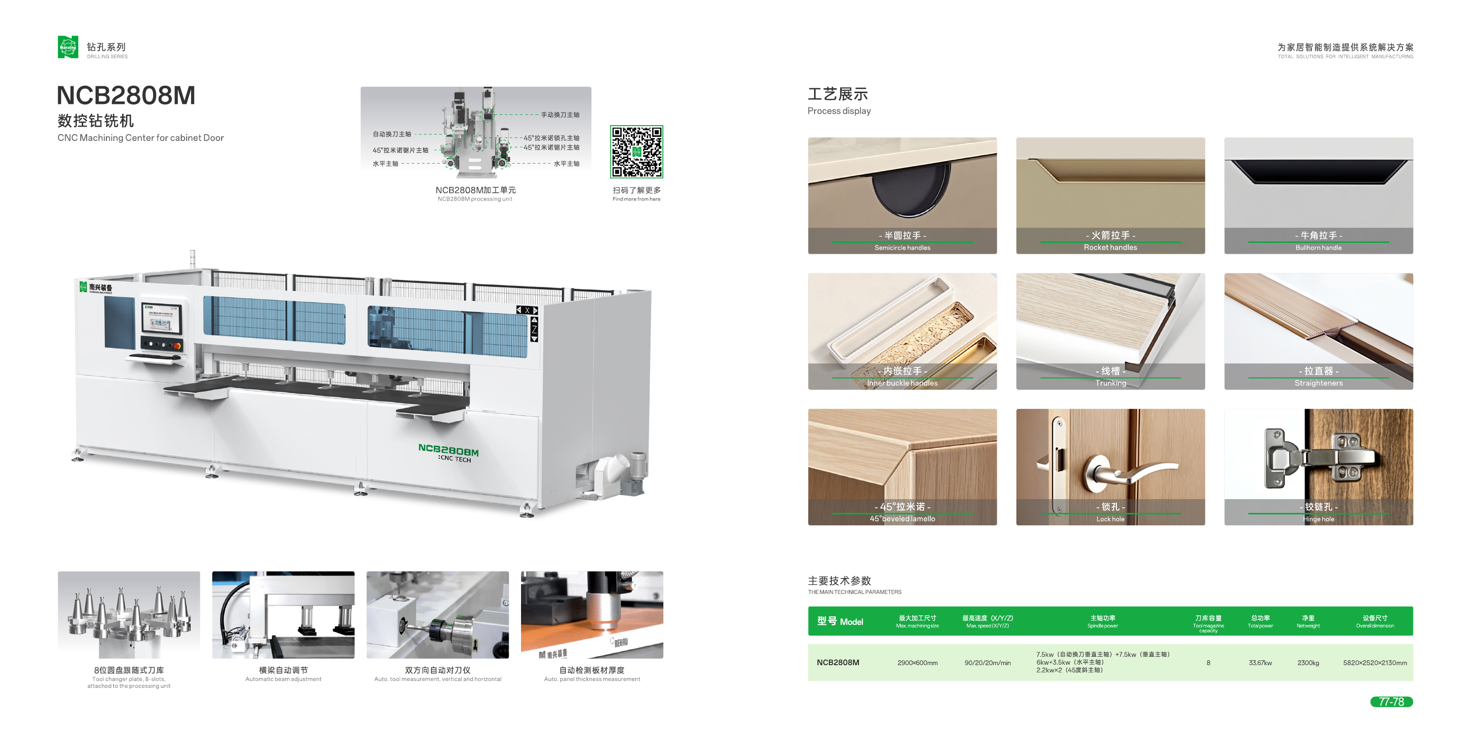 Nanxing CNC Machining Center for Cabinet Door NCB2808M Nanxing CNC Machining Center for Cabinet Door NCB2808M